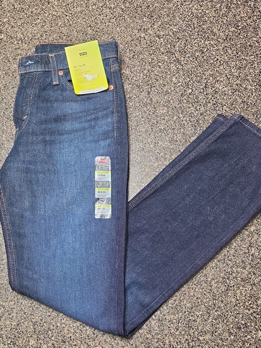 Levi's Men's Slim Jeans - Indigo Blue Wash